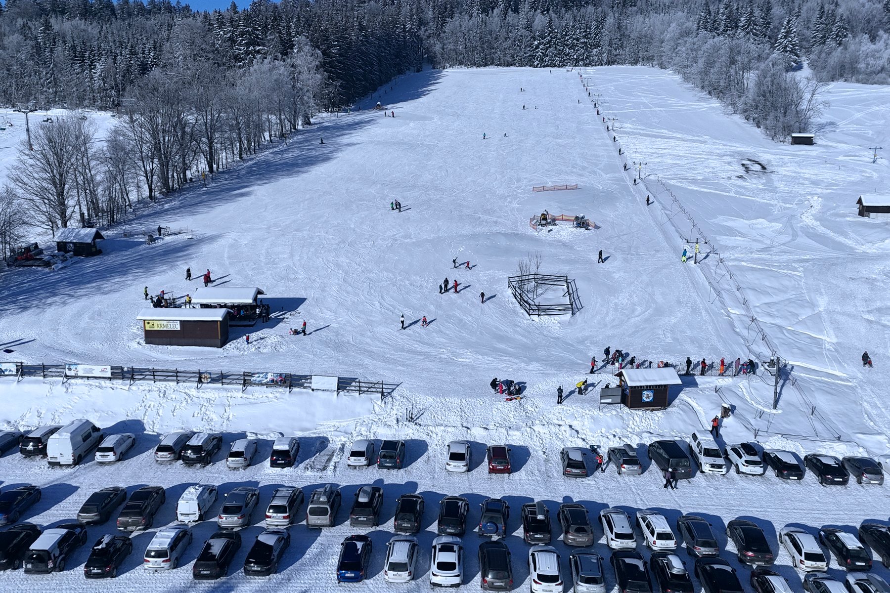 Zázemí ski areálu Pařez